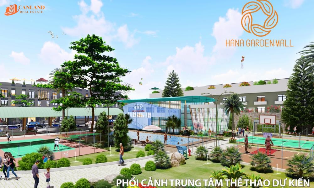 Phối cảnh Trung Tâm thể thao dự án Hana Garden Mall Bình Dương