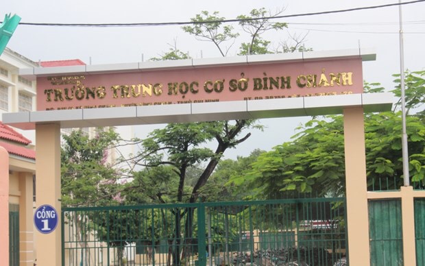 Trường THCS huyện cách dự án Phố thương mại Trường Thịnh Phát 3 phút đi xe
