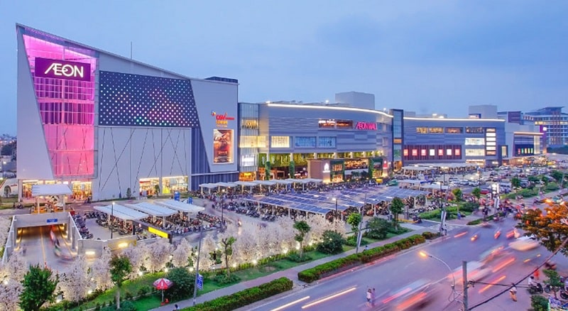 Aeon Mall vừa đóng góp 10.000 m2 vào tổng nguồn cung diện tích bán lẻ toàn tỉnh.