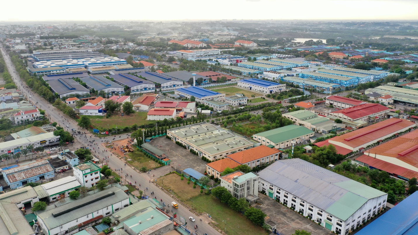 Khu công nghiệp Sông Mây quy mô 473ha, một trung tâm công nghiệp thuộc "tam giác vàng" Biên Hòa – Thống Nhất – Vĩnh Cửu.