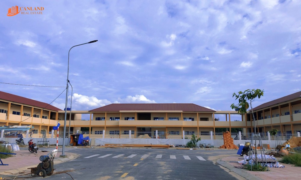 Trường học cấp 2 dự án Phúc Đạt Gold City Bàu Bàng. (Ảnh: thực tế) 