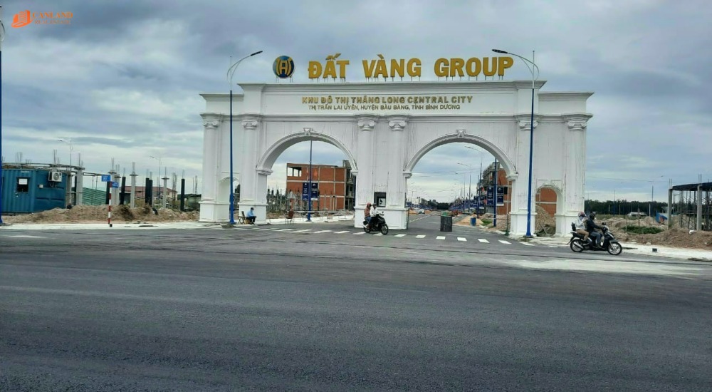 Cổng chính dự án Thăng Long Central City. Ảnh