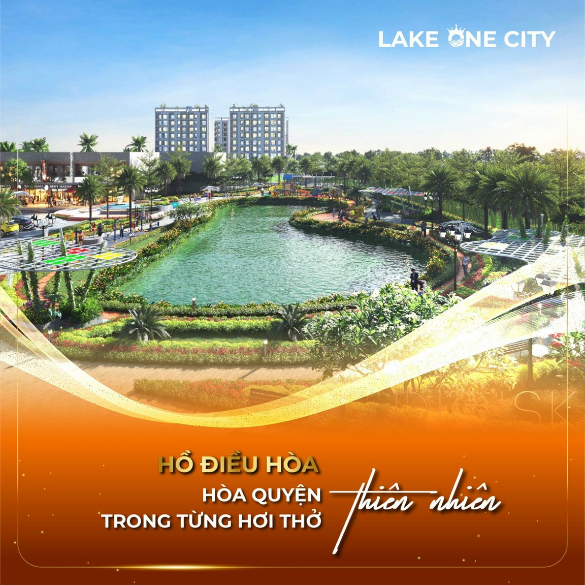 Hồ điều hoà bao trọn dự án Lake One City Bình Phước.