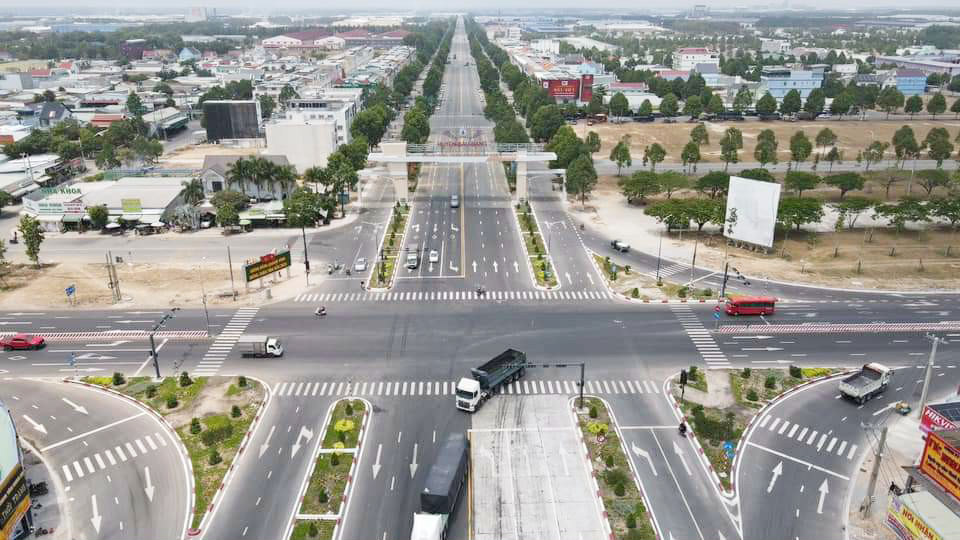 Cao tốc Mỹ Phước - Tân Vạn đoạn giao QL13 trung tâm hành chính Bàu Bàng