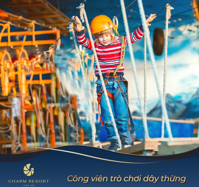 Công viên trò chơi dây thừng dành cho trẻ tại CharmLong Hải