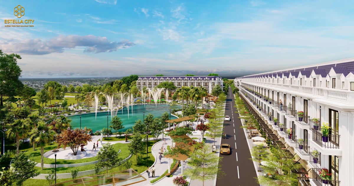 Công viên dự án Khu đô thị Estella City Sông Mây Đồng Nai