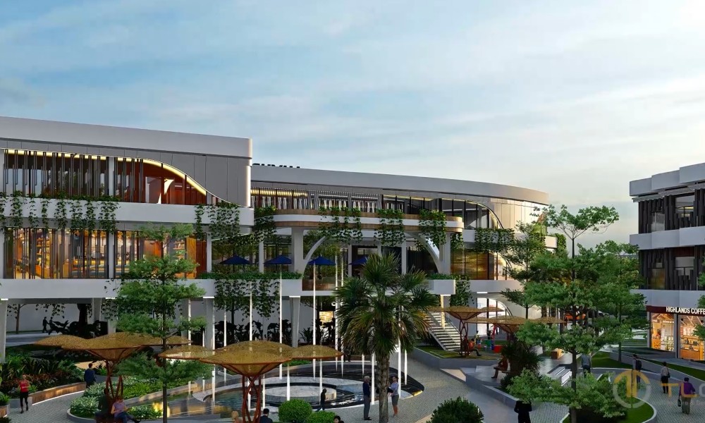 Phối cảnh Khuôn viên Trung Tâm Luxury Mall Phúc Hưng Golden Bình Phước