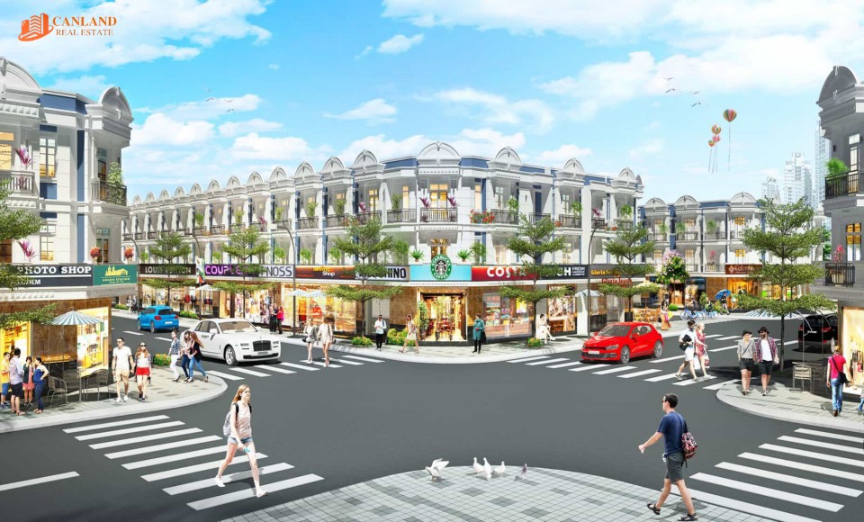 Phối cảnh hạ tầng dự án Uni Mall Center Thuận An​​​​​​​