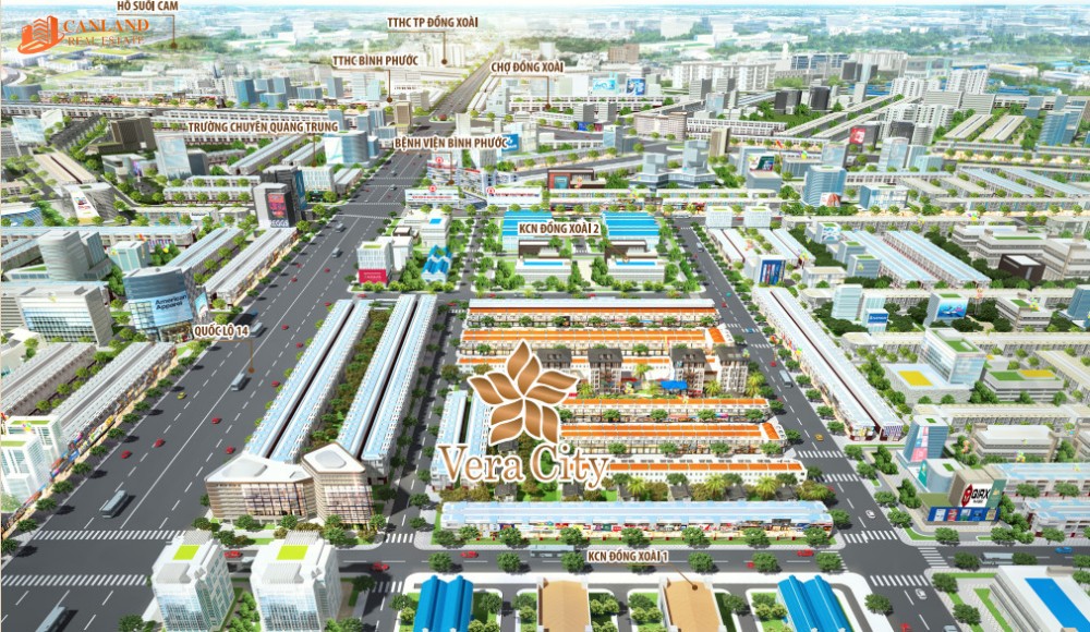 Phối cảnh dự án KDC Vera City Đồng Xoài