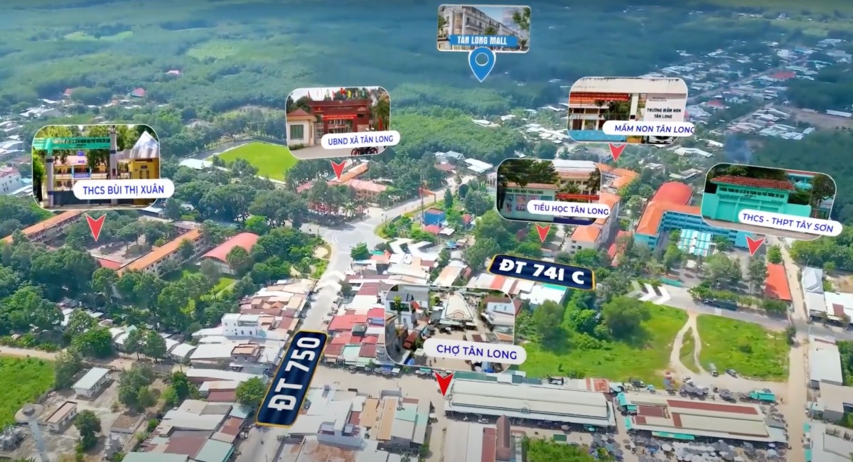 Tiện ích hiện hữu ngay cạnh Khu dân cư Tân Long Mall Phú Giáo